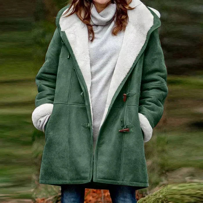 Donna - Giacca in pile - Stile invernale con cappuccio
