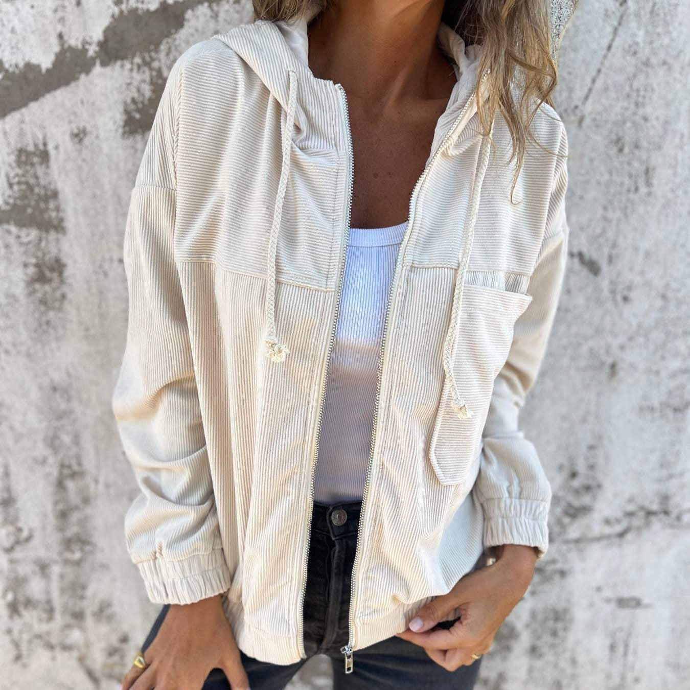 Donna - Elegante giacca di velluto a coste - Stile senza tempo