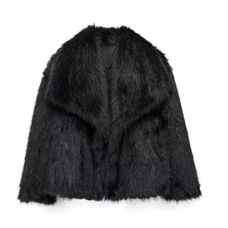 Donna - Giacca invernale in pelliccia sintetica - Capispalla alla moda