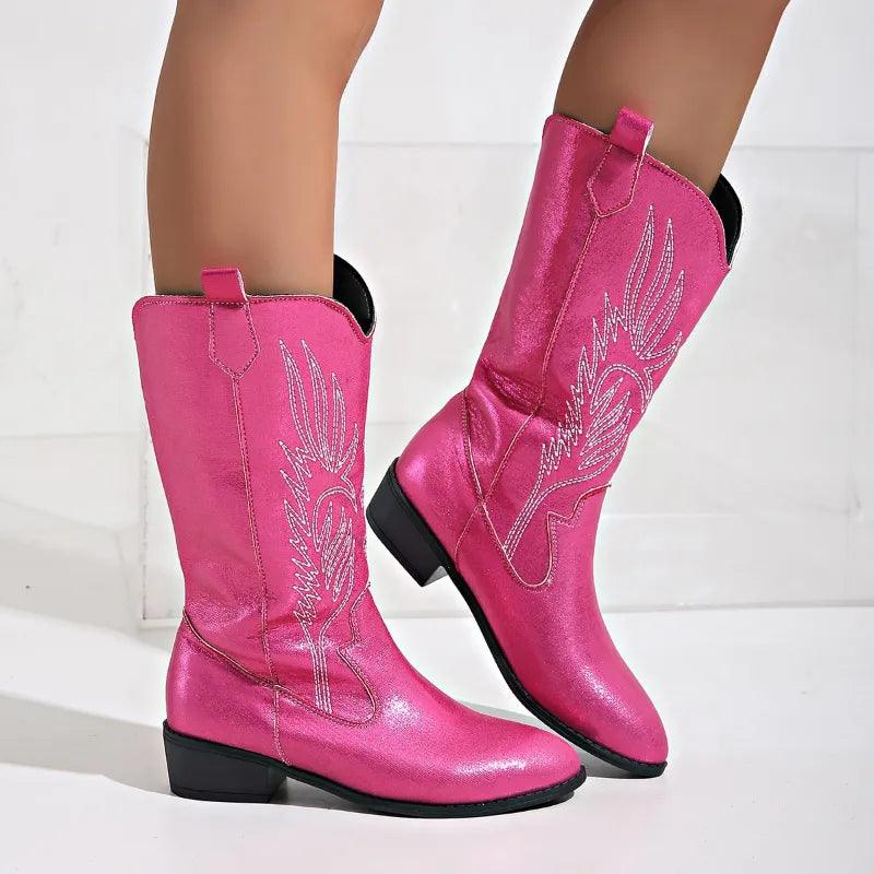 Donna - Stivali da cowboy morbidi - Confortevoli e alla moda