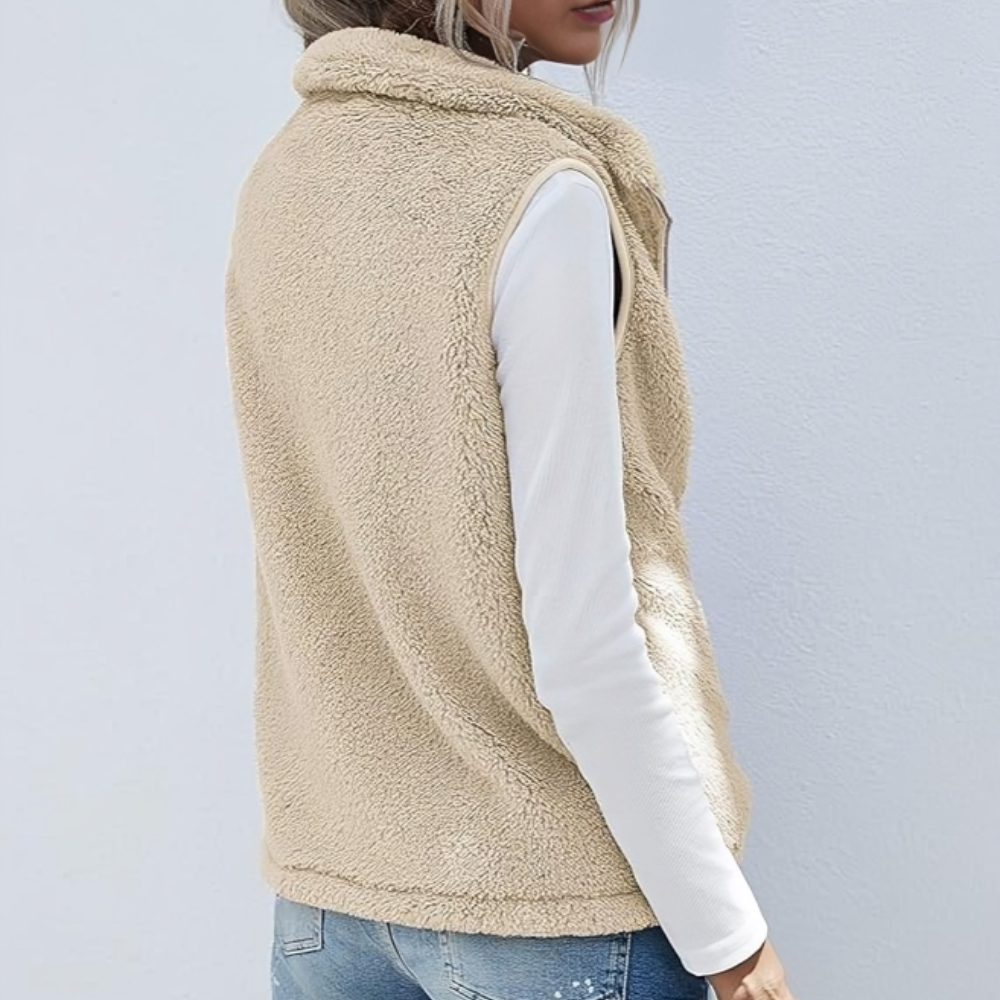 Donna - Gilet con zip - Comfort alla moda