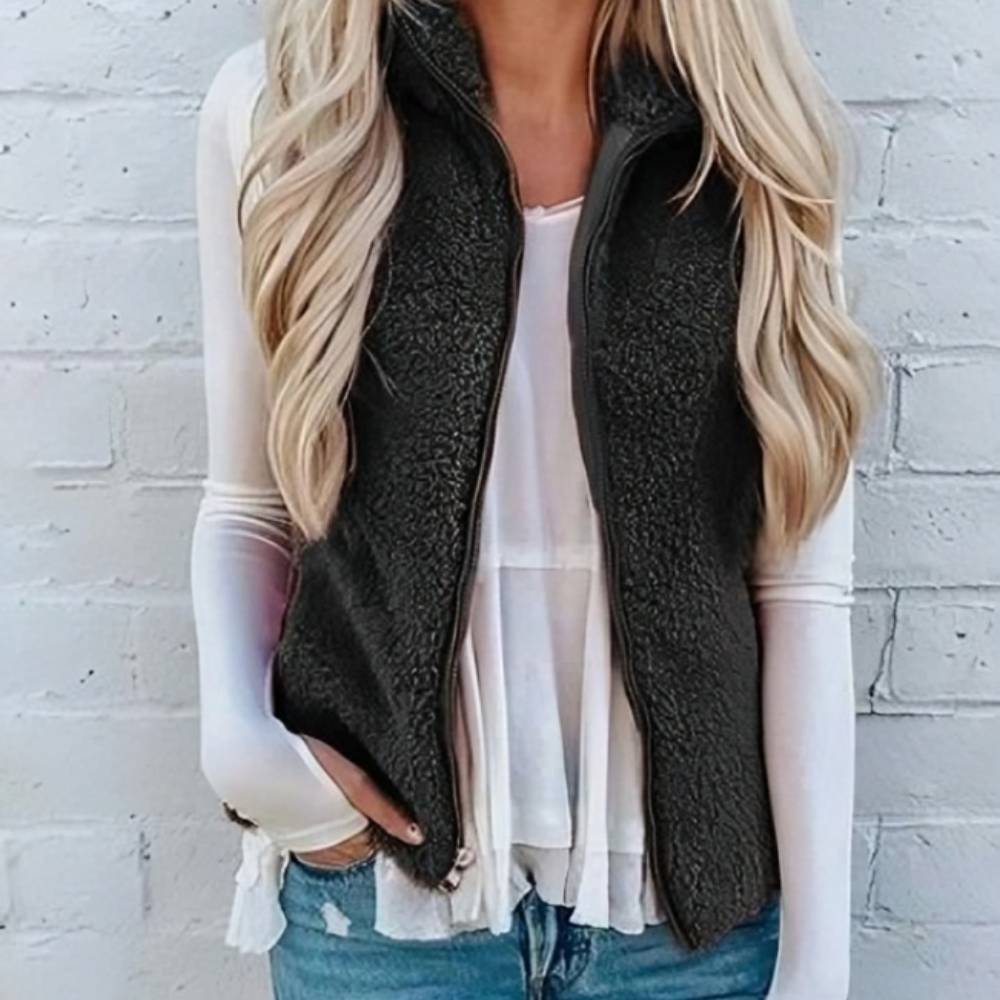 Donna - Gilet con zip - Comfort alla moda