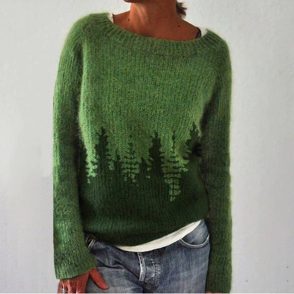Donna - Maglia invernale - Maglia retrò a maniche lunghe