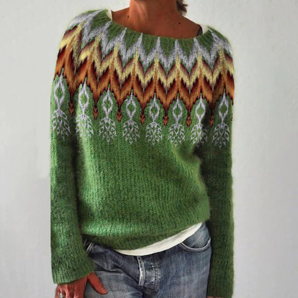 Donna - Maglia invernale - Maglia retrò a maniche lunghe