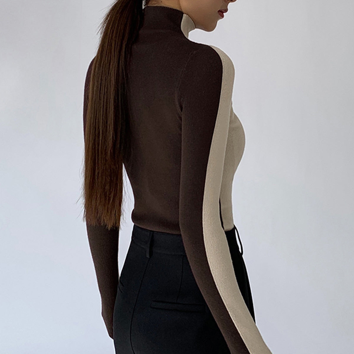 Donna - Top reversibile in maglia - Tessuto morbido