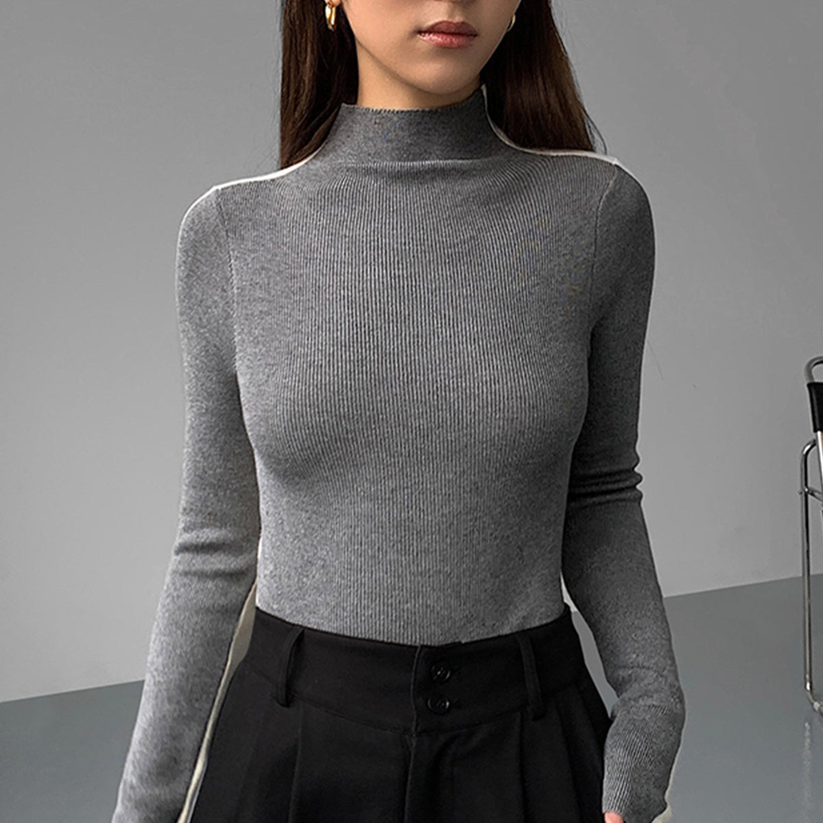Donna - Top reversibile in maglia - Tessuto morbido