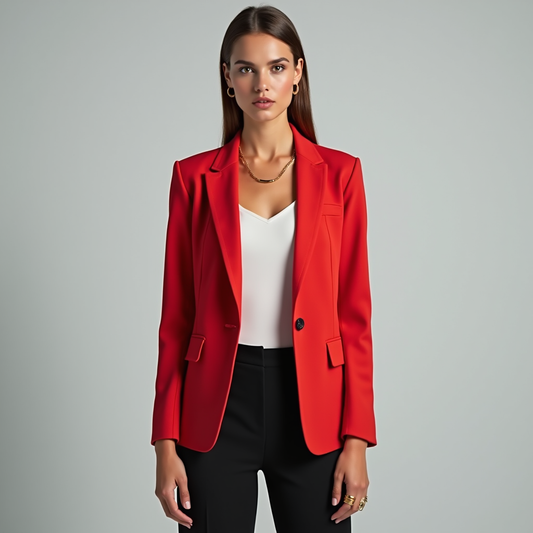 Blazer rosso scarlatto Reign