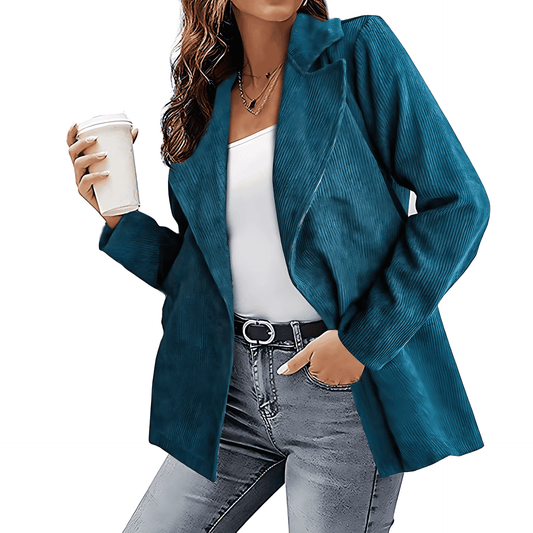 Donna - Blazer in velluto a coste - Stile casual