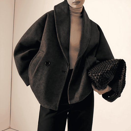 Donna - Cappotto classico in tweed - Stile corto