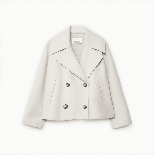 Donna - Cappotto corto dalla vestibilità accorciata - Ampio risvolto