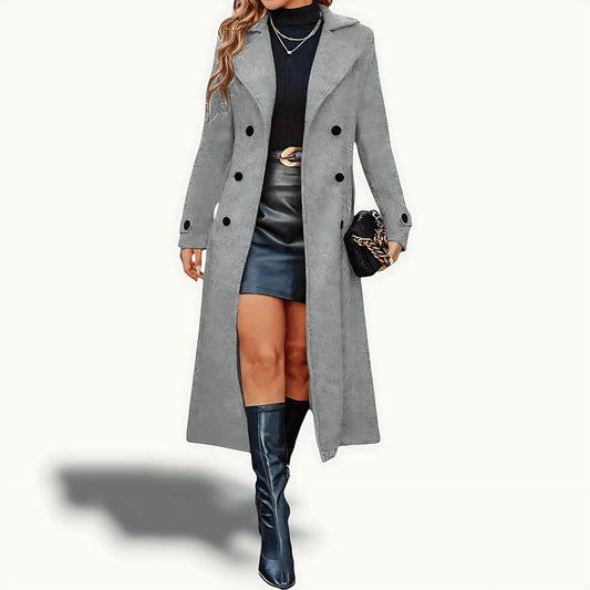 Donna - Cappotto invernale lungo - Doppiopetto