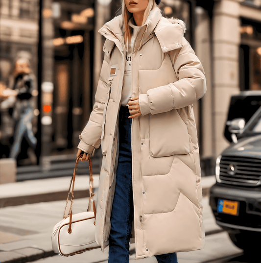 Donna - Cappotto invernale lungo - caldo e alla moda