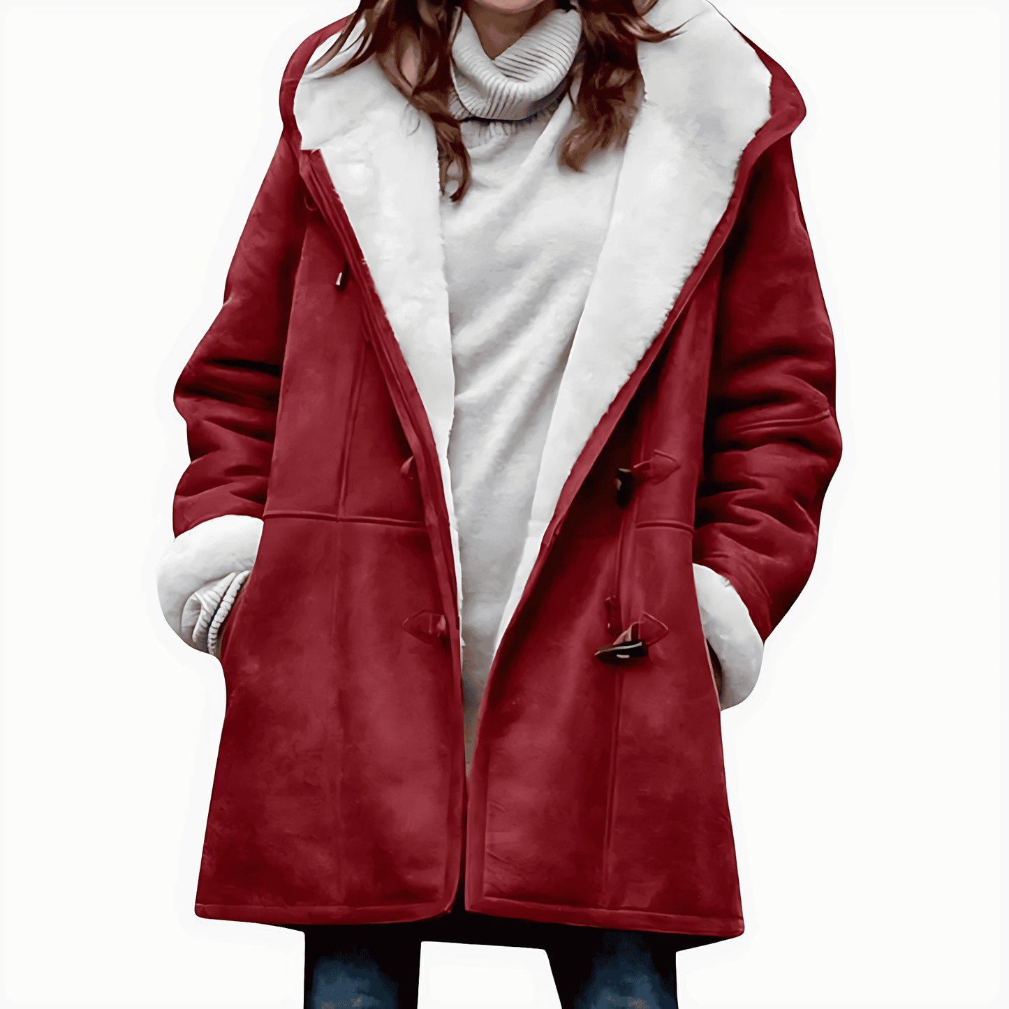 Donna - Cappotto lungo invernale - Capispalla alla moda