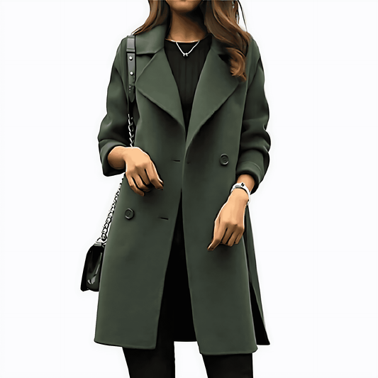 Donna - Cappotto sartoriale in lana - Collo alto