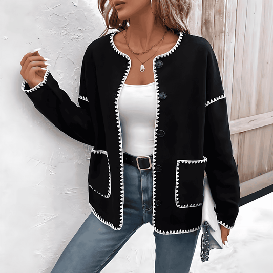 Donna - Cardigan alla moda con tasche