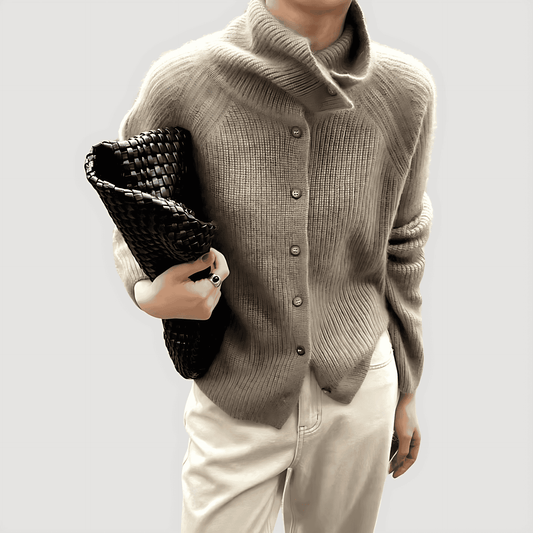 Donna - Cardigan a maglia grossa - Stile accogliente