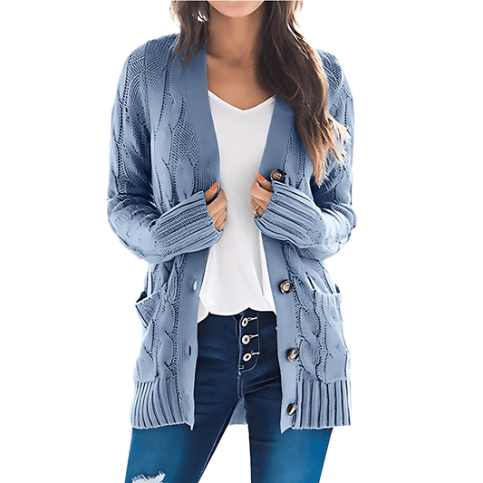 Donna - Cardigan dal taglio rilassato - misto lana
