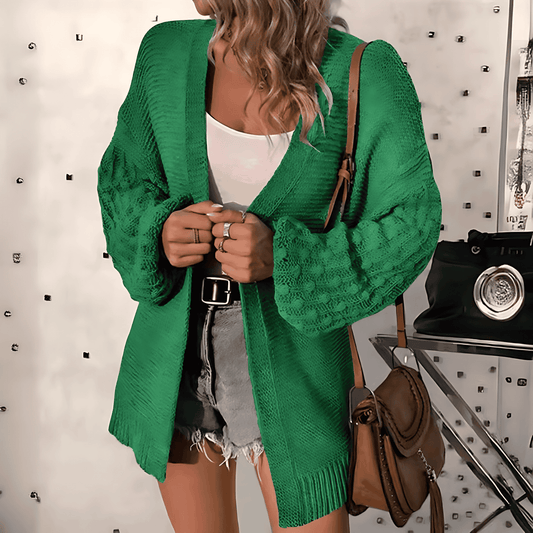 Donna - Cardigan in maglia - Maniche voluminose