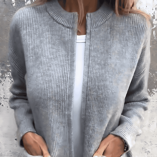 Donna - Cardigan tinta unita - Stile confortevole