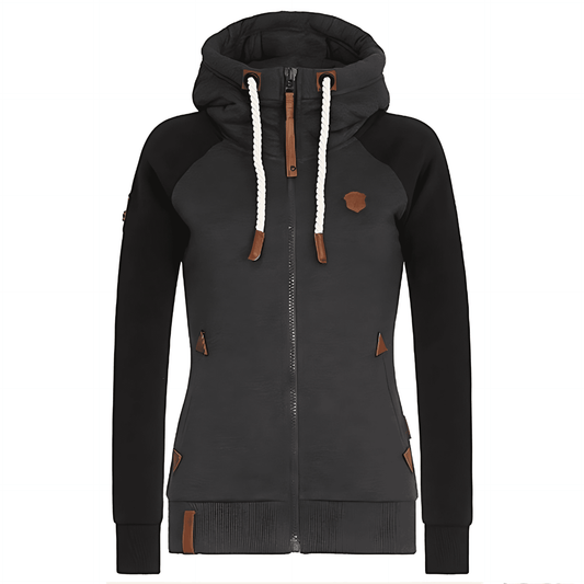 Donna - Felpa con cappuccio con zip - Manica lunga