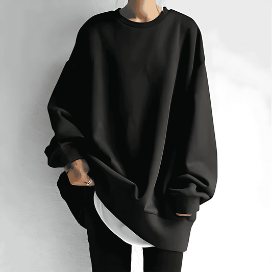 Donna - Felpa girocollo oversize - Vestibilità accogliente