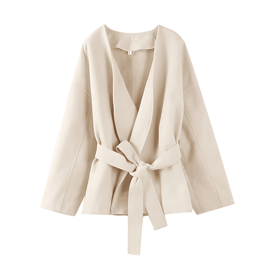 Donna - Giacca a portafoglio oversize - Stile maniche larghe