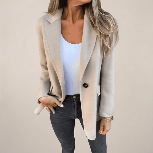 Donna - Giacca blazer sartoriale - Stile con risvolto a tacca