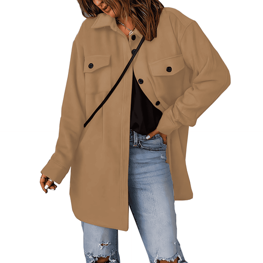Donna - Giacca con sovracamicia chic con tasche sul petto