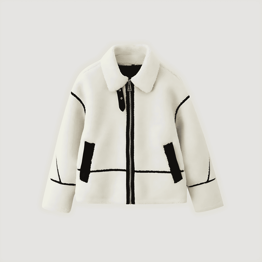 Donna - Giacca in pile - Accogliente stile Teddy Borg