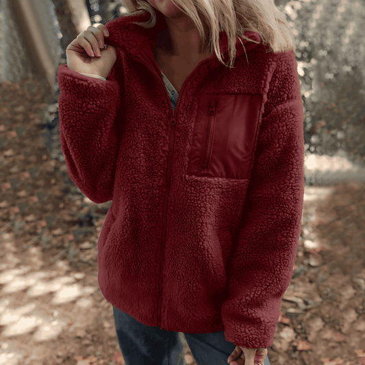 Donna - Giacca in pile - Stile collo alto