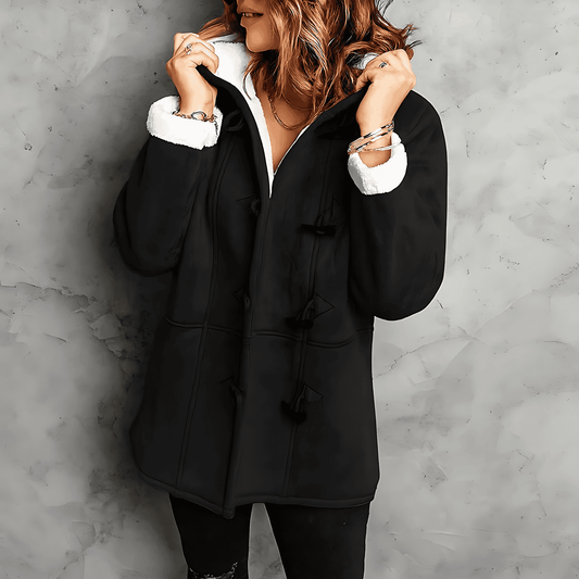Donna - Giacca in pile - Stile invernale con cappuccio