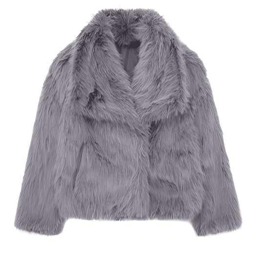 Donna - Giacca invernale in pelliccia sintetica - Capispalla alla moda