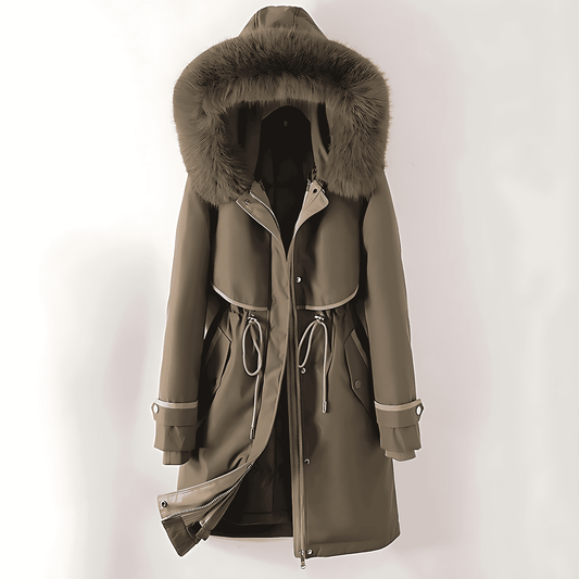Donna - Giacca invernale trapuntata e calda - Design con cappuccio