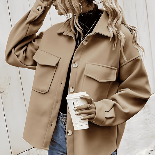 Donna - Giacca oversize con tasche e bottoni