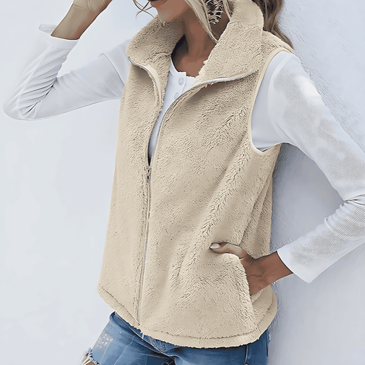 Donna - Gilet con zip - Comfort alla moda