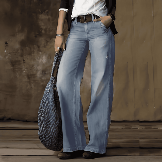 Donna - Jeans Retro a gamba larga - Vestibilità comoda