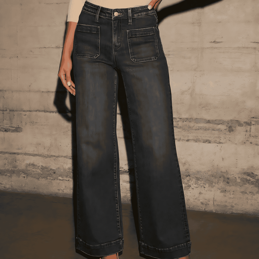 Donna - Jeans a taglio largo - Stile elegante
