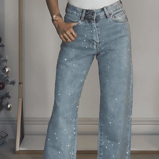 Donna - Jeans scintillanti - Vestibilità trendy