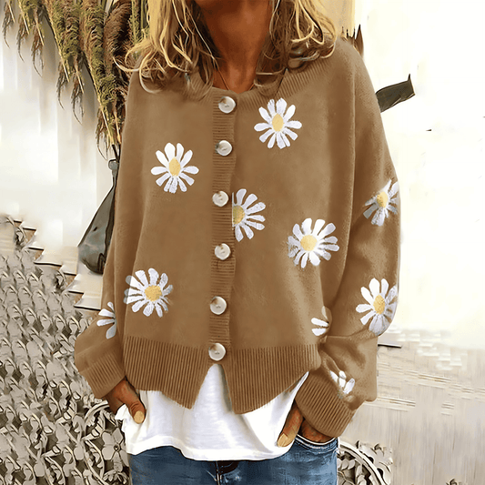 Donna - Maglia - Floreale a maniche lunghe