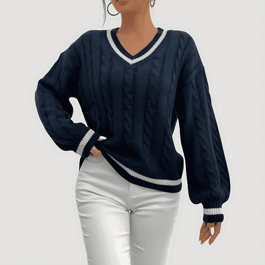 Donna - Maglia con scollo a V - Accogliente e alla moda