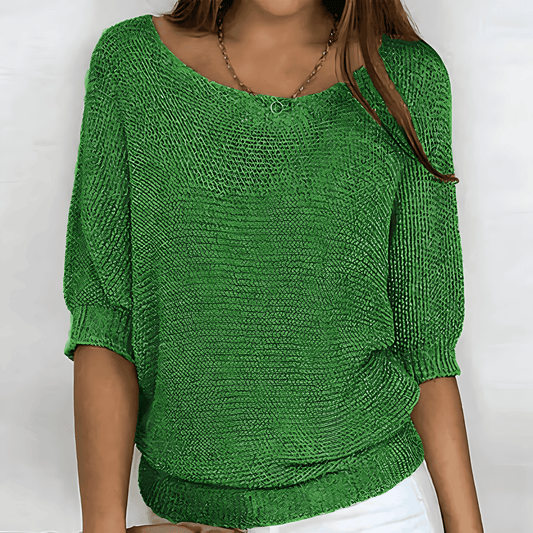 Donna - Maglia con scollo rotondo - Maniche a tre quarti