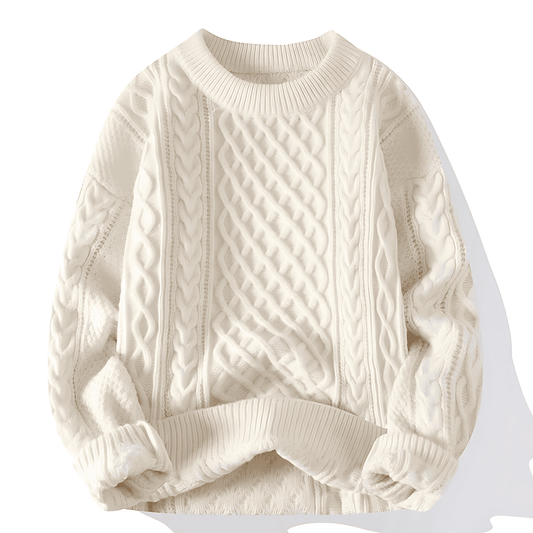 Donna - Maglione a maglia a coste - girocollo