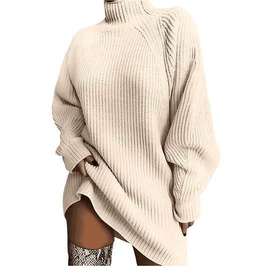 Donna - Maglione dolcevita oversize - Stile maglia accogliente