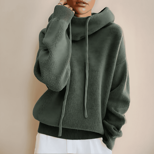 Donna - Maglione dolcevita oversize - misto lana