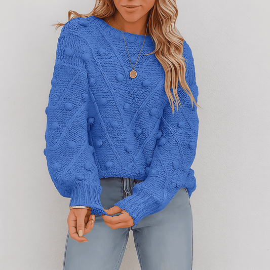 Donna - Maglione lavorato a maglia - Elegante motivo 3D
