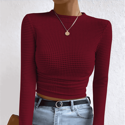 Donna - Maglione sottile - Maglia a punti waffle