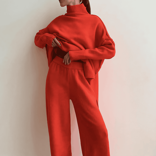 Donna - Set dolcevita - Tessuto accogliente