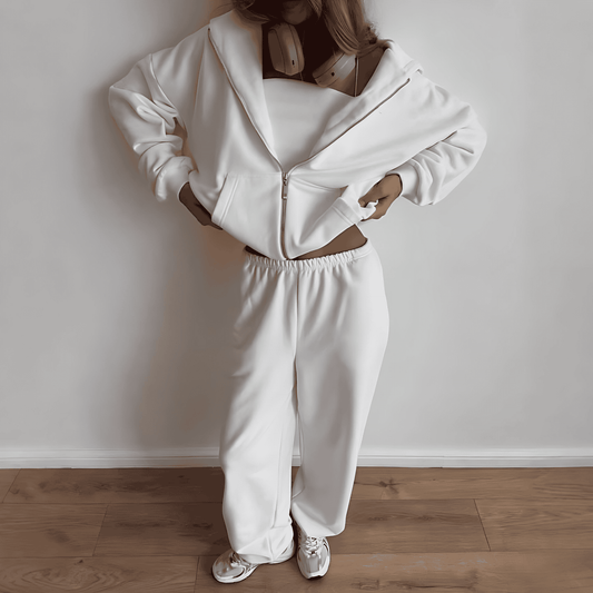 Donna - Set loungewear con cappuccio - Taglio ampio Stile comfort