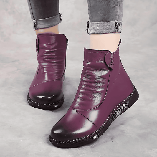 Donna - Stivaletti in ecopelle - Increspati sul davanti