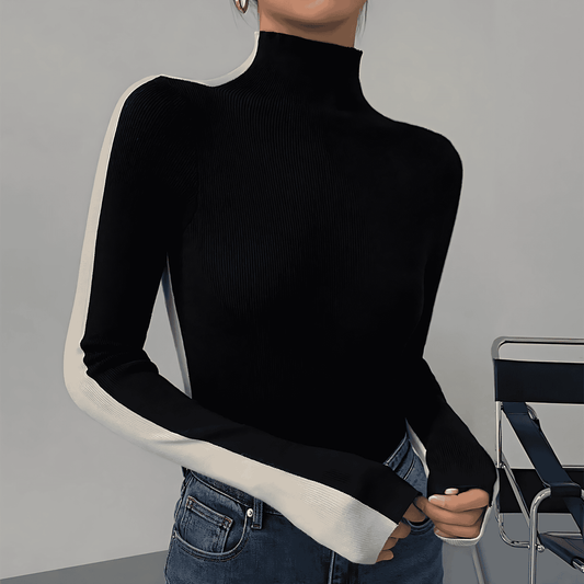 Donna - Top reversibile in maglia - Tessuto morbido